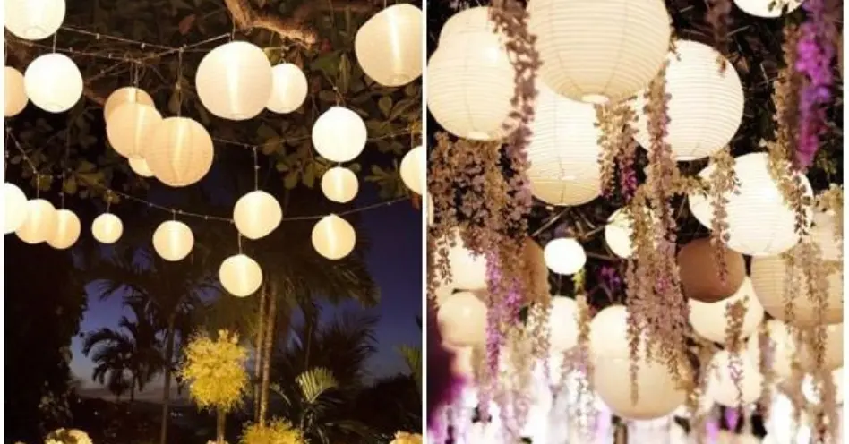 Lanternas conferem visual moderno a diferentes tipos de festas