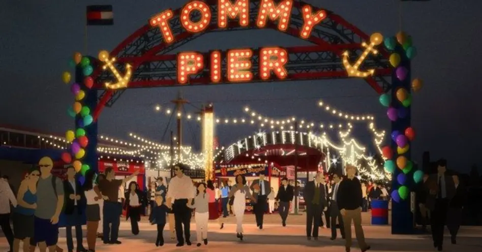 Tommy Hilfiger inova com desfile em parque de diversões