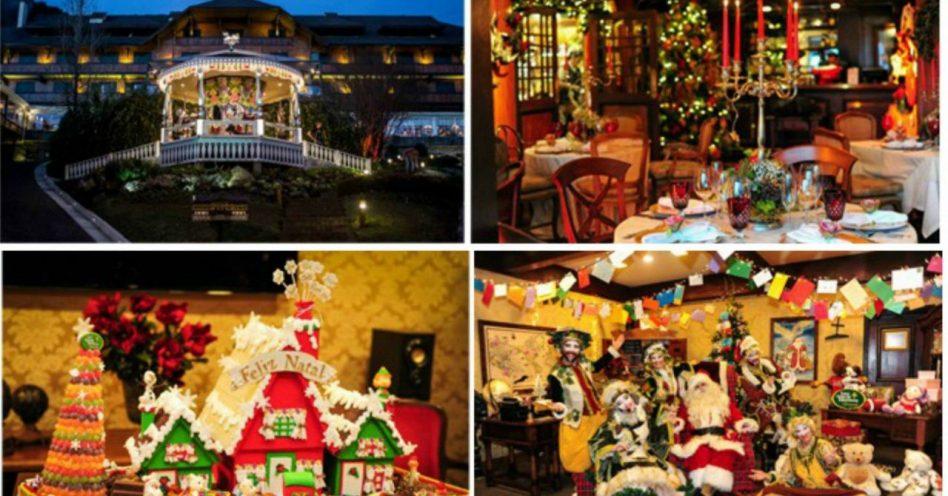Point para selfies, hotel de Gramado parece casa do Papai Noel