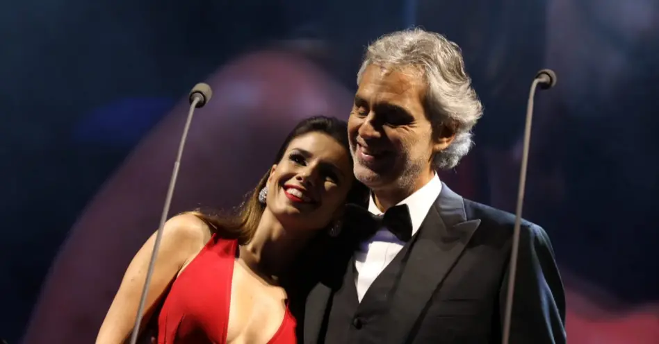 Paula Fernandes se apresentou ontem com Andrea Bocelli no Allianz Parque