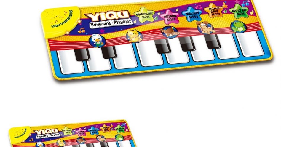 música infantil,jogo música chão piano pé criança - Brinquedos