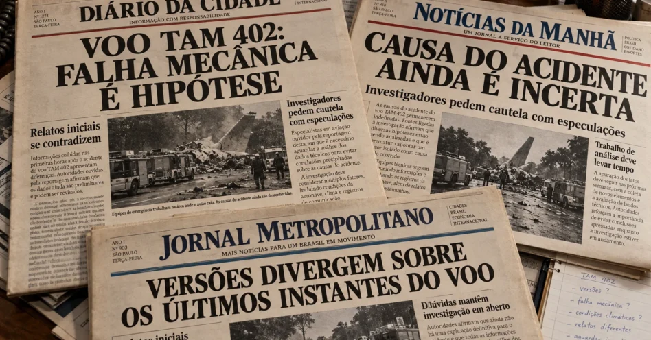 Voo 402 da TAM: a guerra de versões